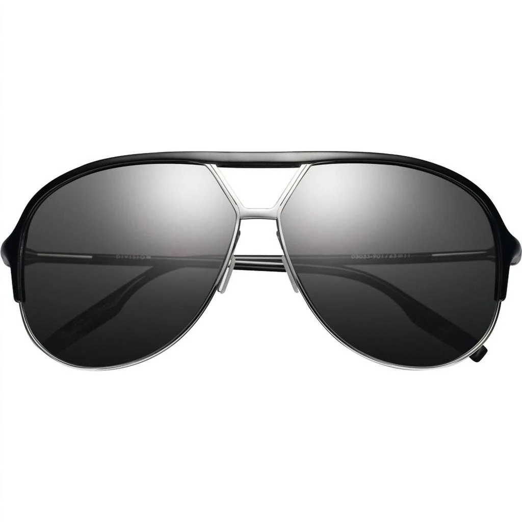 IVI VISION Division - Grey Polarized Lens In Polished Black-Chrome 1