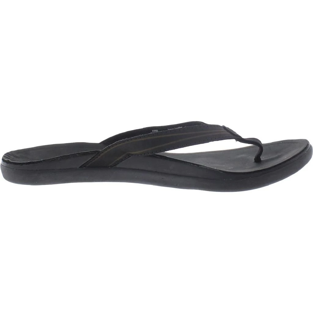 OluKai Aukai Womens Leather Slip On Thong Sandals 2