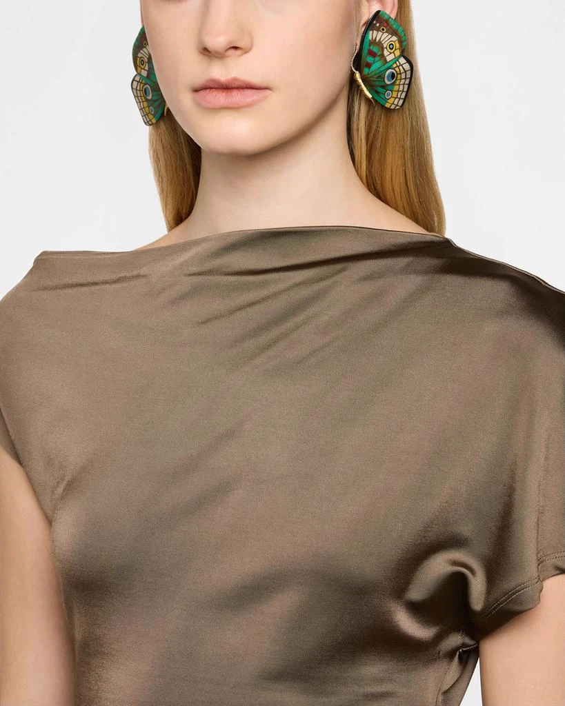 Silvia Furmanovich Butterfly Marquetry Earrings with Diamonds 1