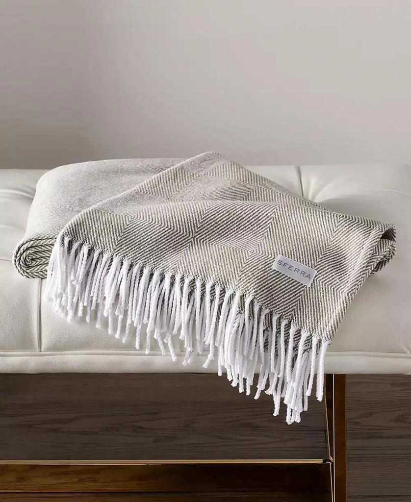 Sferra Capriana Brushed Cotton Throw, 51" x 71" 1