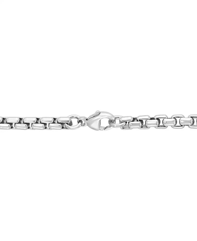 Effy EFFY® Men's Lapis Lazuli Woven-Look 22" Pendant Necklace in Sterling Silver 3