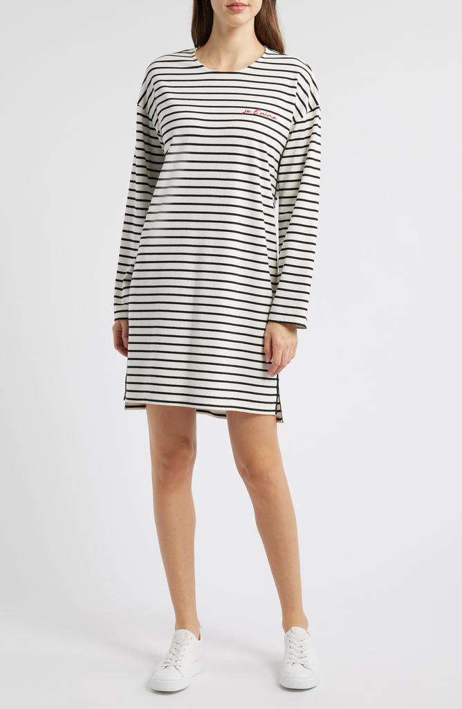 Caslon Valentine Stripe T-Shirt Dress