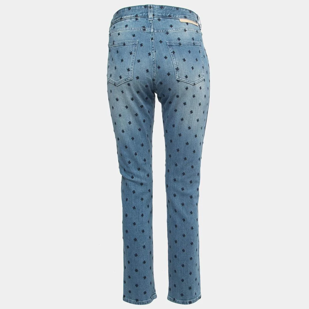 Stella McCartney Stella McCartney Blue Star Embroidered Denim Skinny Jeans M Waist 27" 2