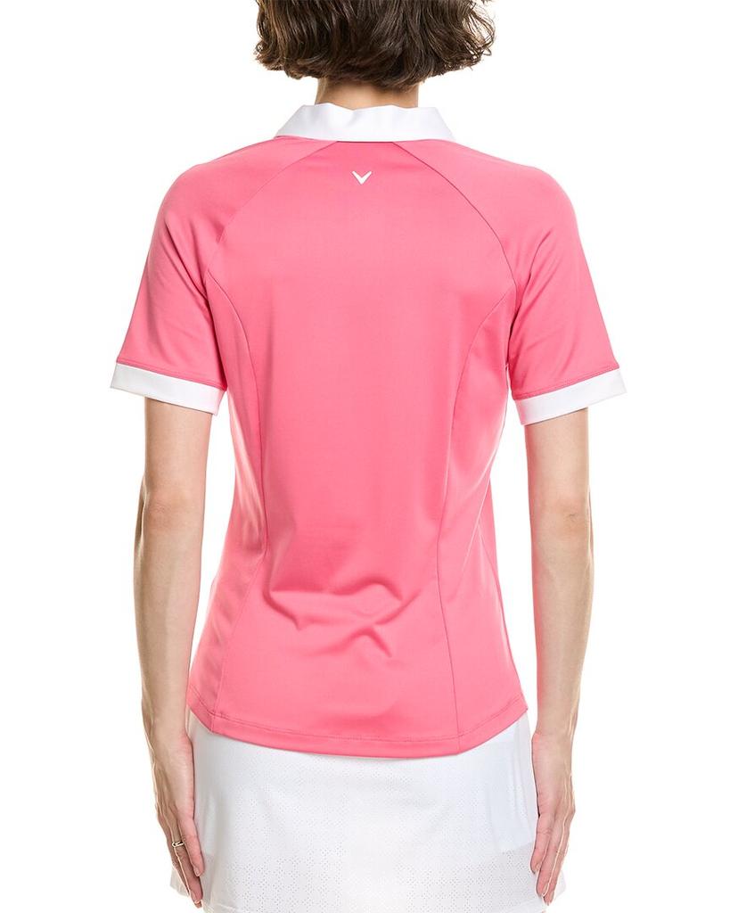 Callaway V-Placket Colorblock Polo Shirt