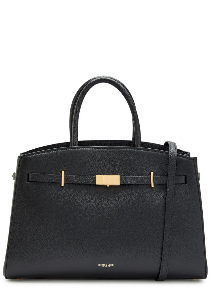 Demellier The Hudson lizard-effect leather top handle bag