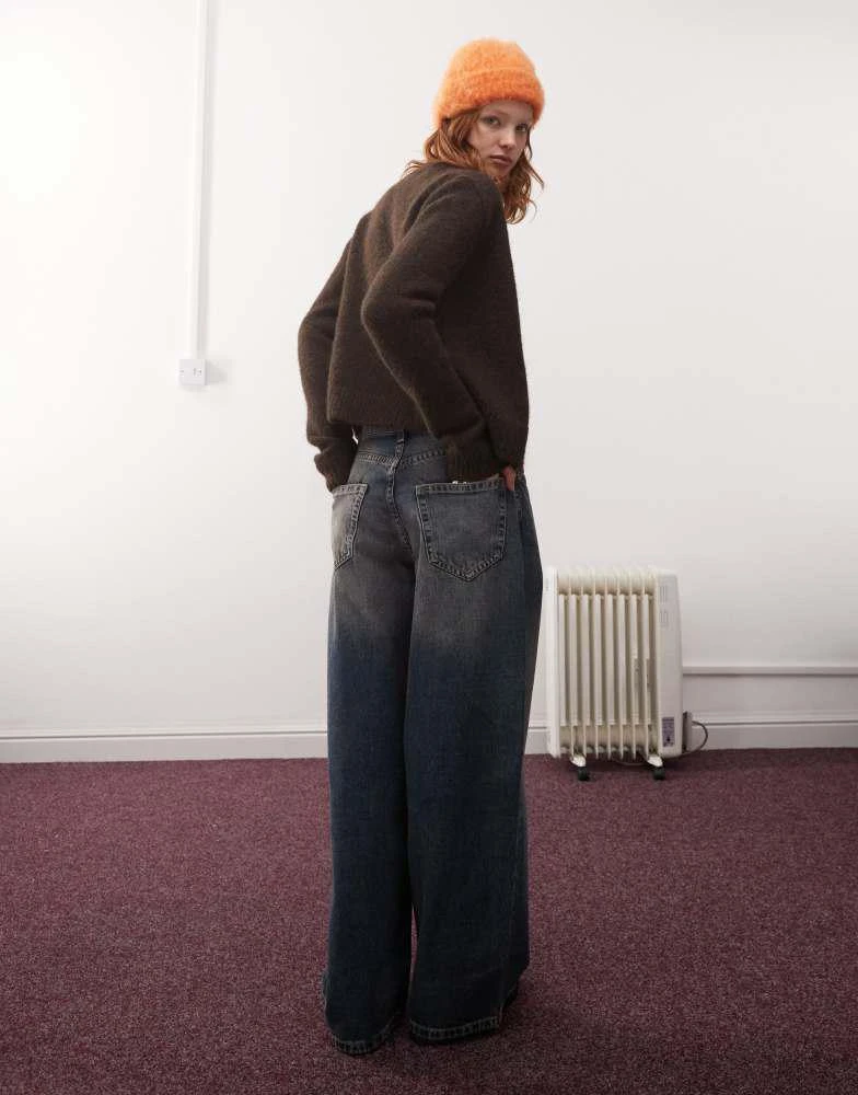 Monki Monki Peggy low waist baggy jeans in vintage blue wash 2