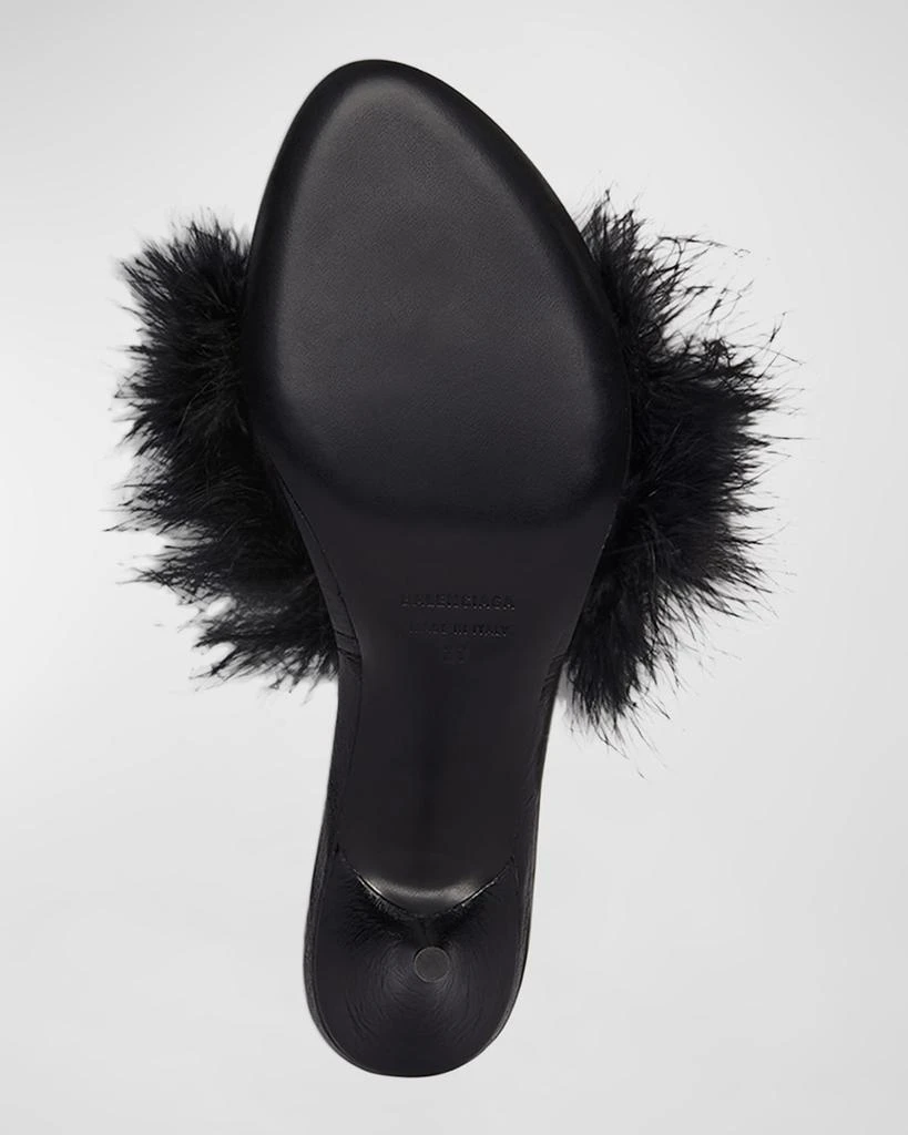 Balenciaga Boudoir Feather Mule Sandals 7