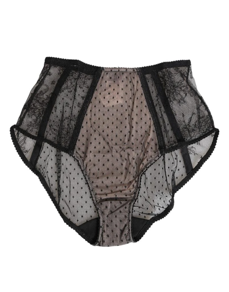Dolce 
Gabbana Sheer Polka Dot Lace High Waist Women
s Underwear