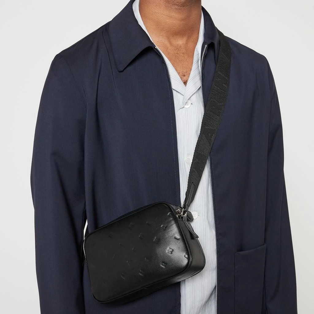 Marni Logo-Debossed Faux Leather Crossbody Bag 2