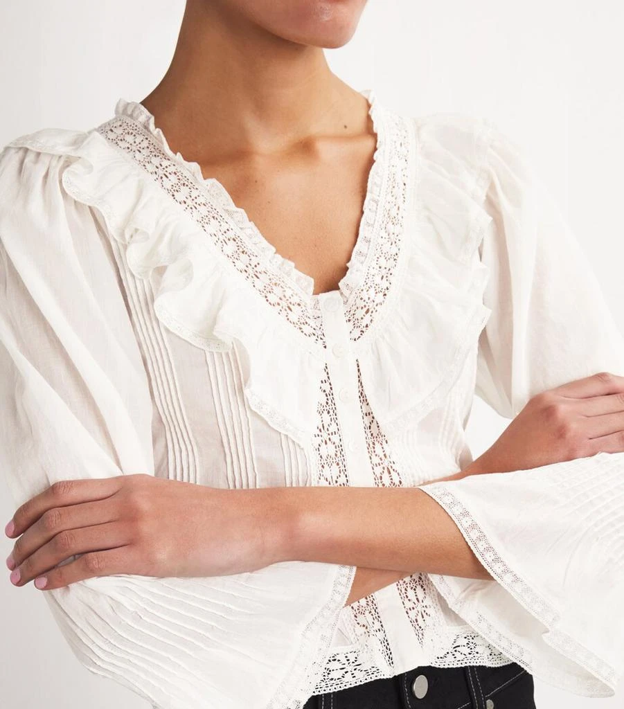 Rixo Frill-Trim Solene Blouse 6