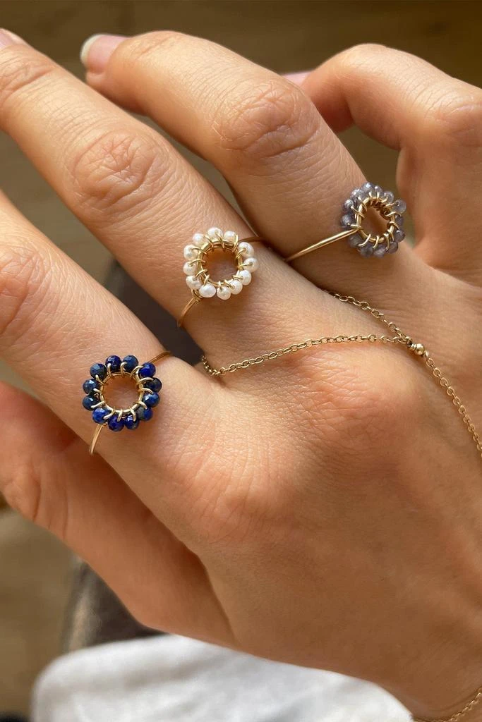 预计3周后发货 YAY Paris Bague Hélios - Perles De Culture - Or 2