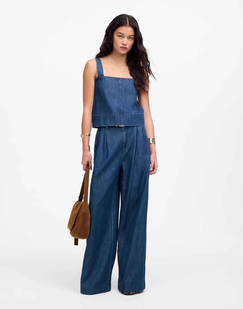 Madewell Squareneck Tank in McNair Wash: Airy Denim Edition