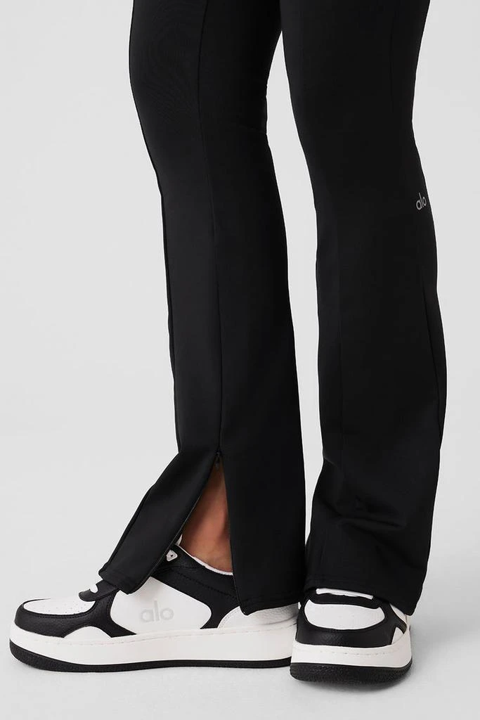Alo High-Waist 7/8 Zip It Flare Legging - Black 5