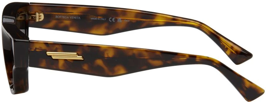 Bottega Veneta Tortoiseshell Sharp Square Sunglasses 3