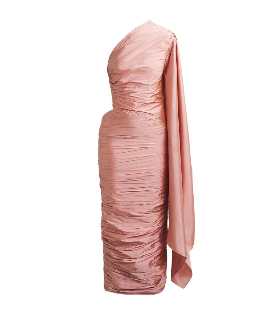 Sandra Mansour Ruched Echoes Ethereal Gown
