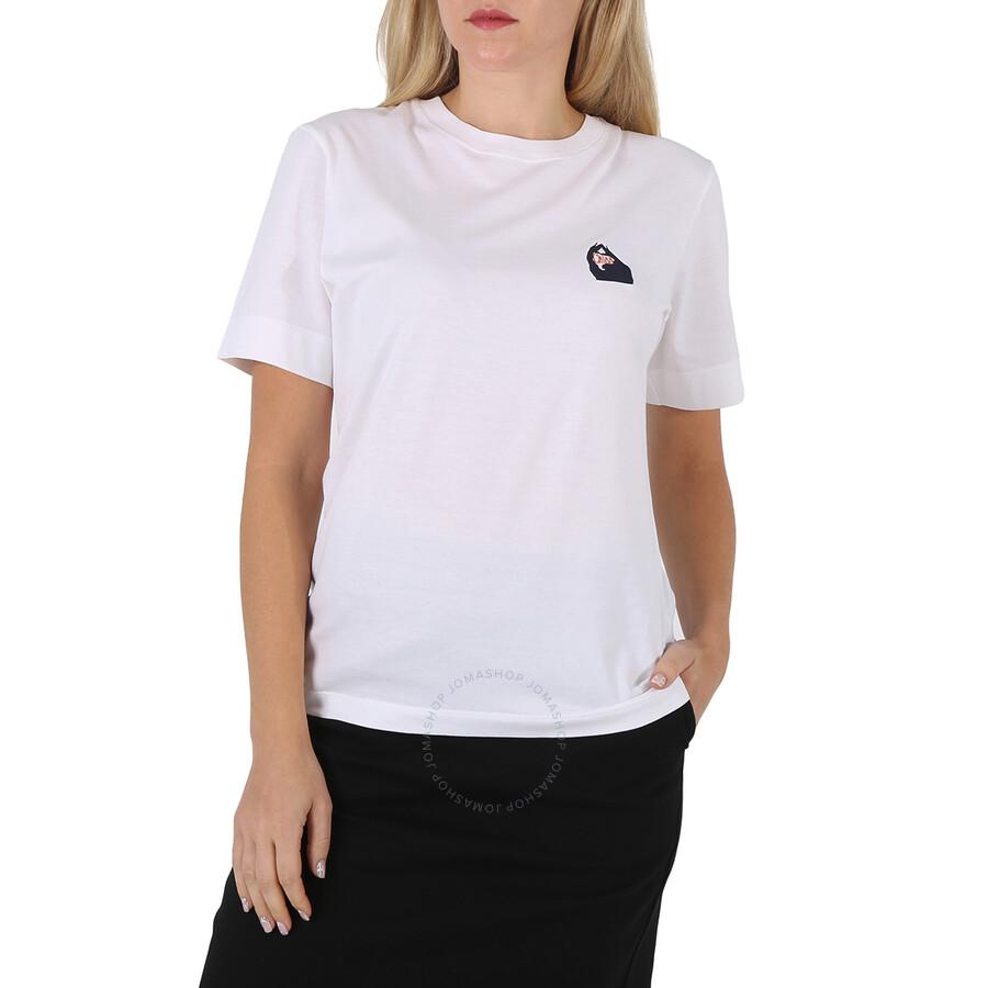 Chloe White Cotton Jersey Logo Classic T-shirt