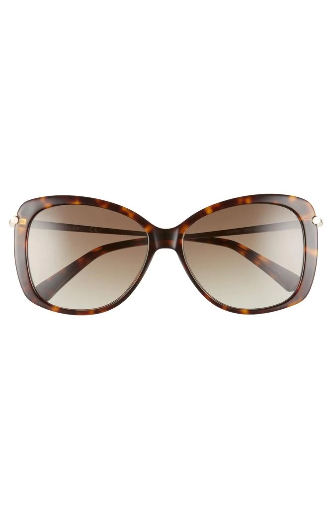 Shop 56mm Gradient Lens Butterfly Sunglasses on Sale at  display picture 1