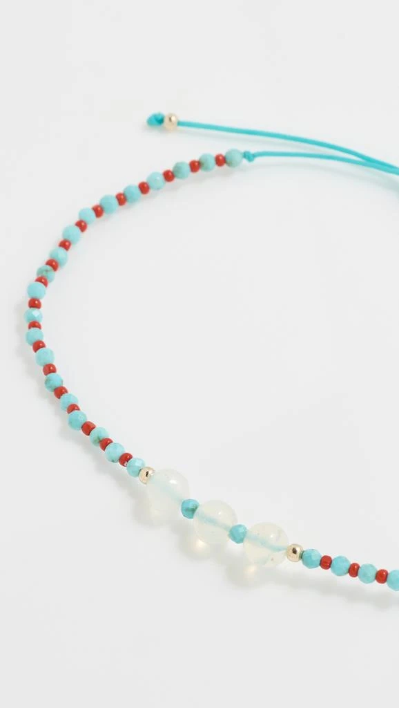 Jia Jia Levi Opal Coral Turquoise Cord Bracelet 3