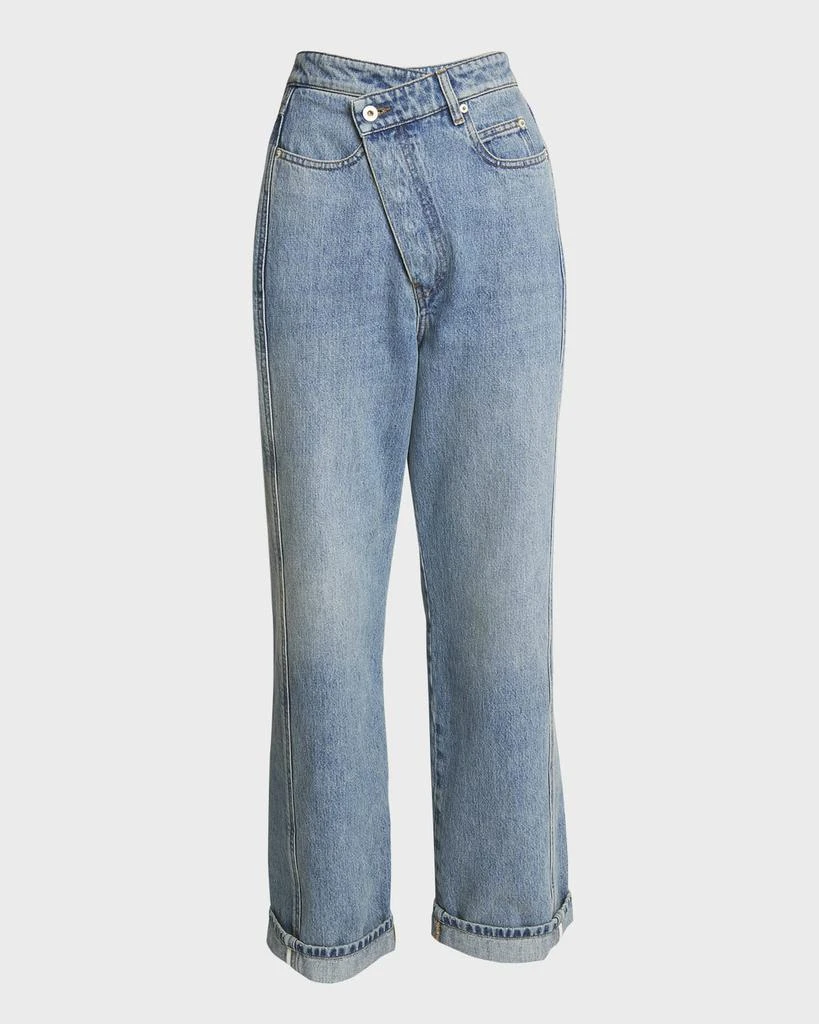 Loewe Deconstructed Criss-Cross Waistband Jeans 1