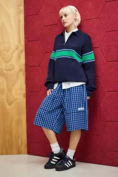 iets frans iets frans... Navy Panel Knit Polo Shirt 6