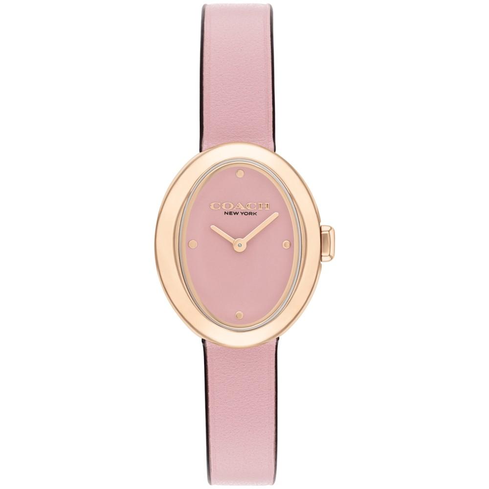 COACH Women's Blush Sammy Leather Watch 22.5mm