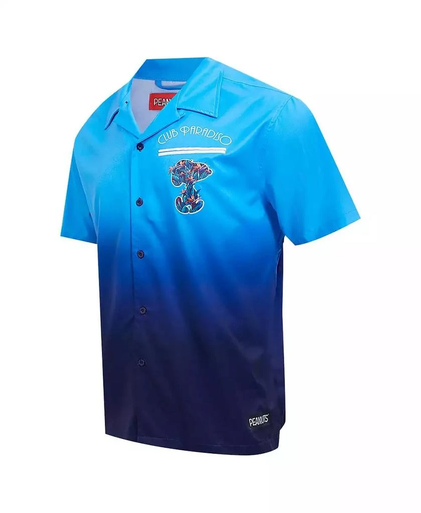 Freeze Max Men's Blue Peanuts Snoopy Club Paradiso Dreams Button-Up Shirt 2