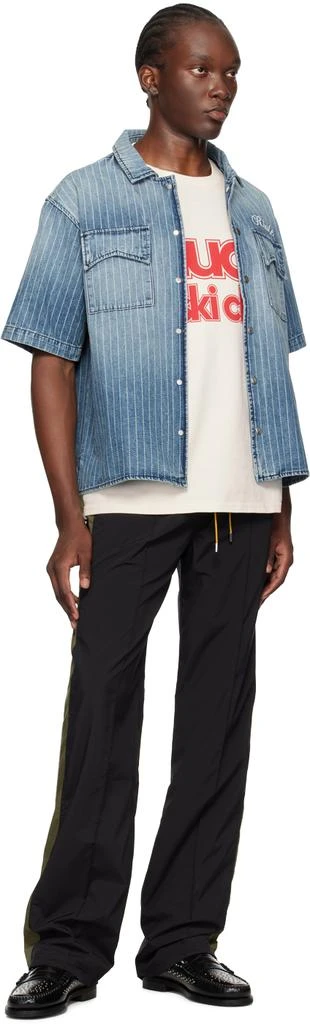Rhude Black & Green Aerial Track Pants 4