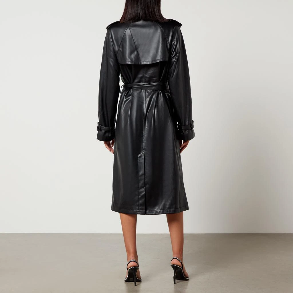 Good American Chino Faux-Leather Trench Coat 2