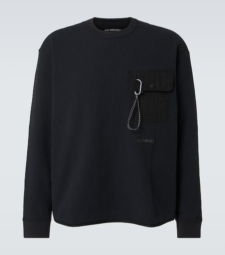 And Wander PE waffle-knit sweater