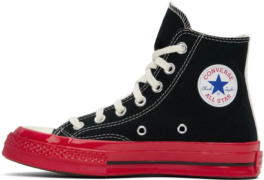 COMME des GARÇONS PLAY Black & Red Converse Edition PLAY Chuck 70 High-Top Sneakers 3