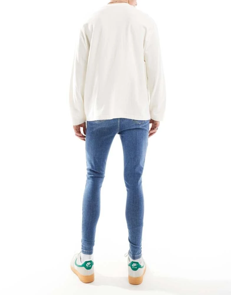 HERA Hera Mens spray on jean in mid blue 2