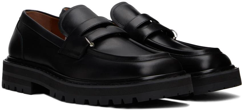 Marni Leather Piercing 2.0 Chunky Sabot Loafer Marni BLACK LEATHER PIERCING 2.0 CHUNKY SABOT LOAFER  main image 2