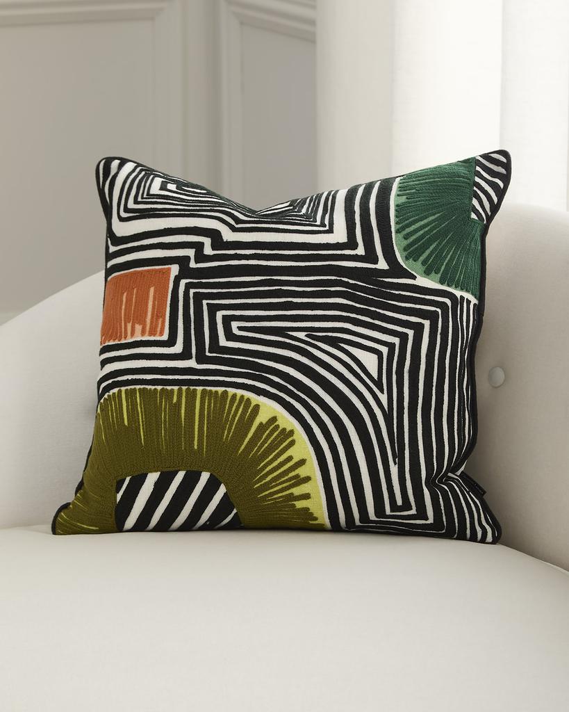 Christian Lacroix En Allant Aux Baux Decorative Pillow, 20" Square