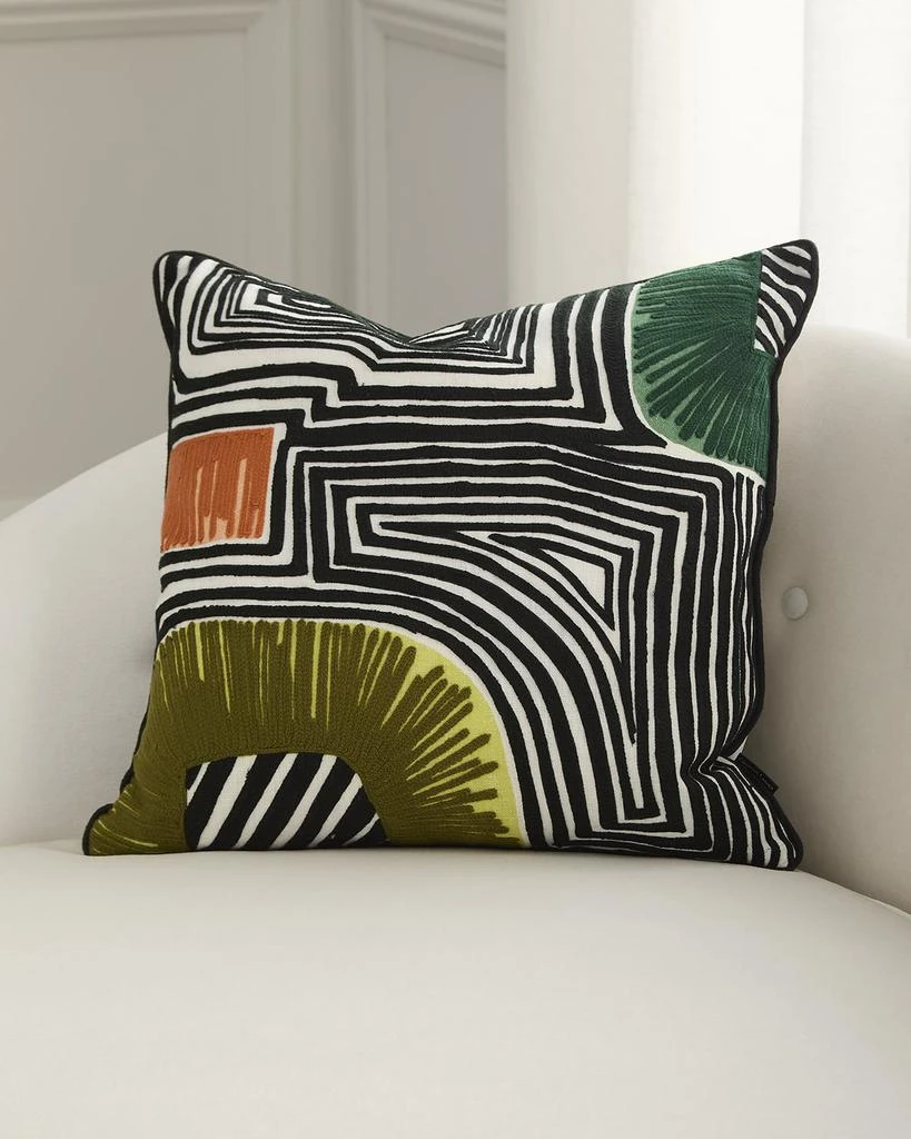 Christian Lacroix En Allant Aux Baux Decorative Pillow, 20" Square 1