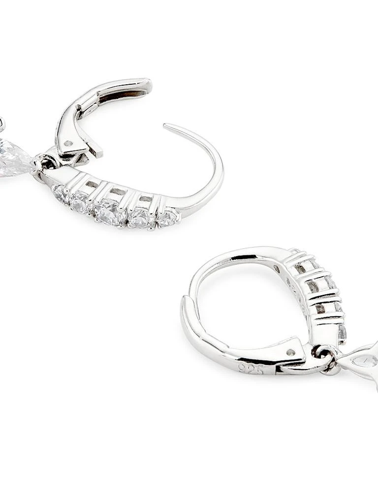 Adriana Orsini Feliz Sterling Silver
Cubic Zirconia Linear Drop Earrings 3