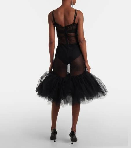 Simone Rocha Tulle-trimmed slip dress 3