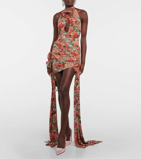 Magda Butrym Floral halterneck top 2