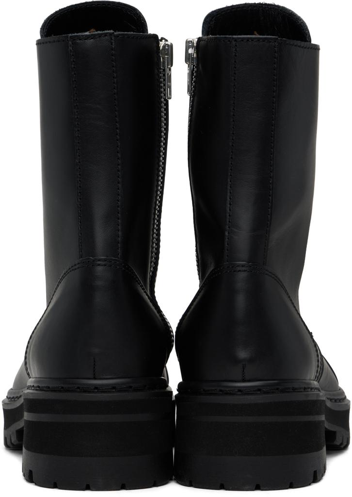 Junya Watanabe Black Steer Oiled Boots