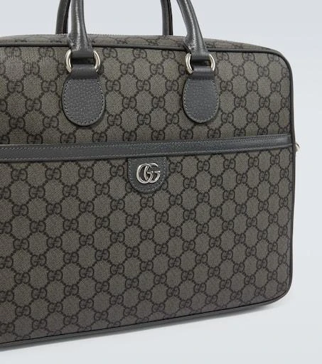 Gucci GG Supreme leather-trimmed briefcase 6