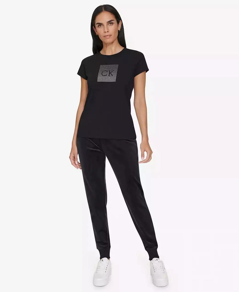 Calvin Klein Women's Velour Jogger Pants 4