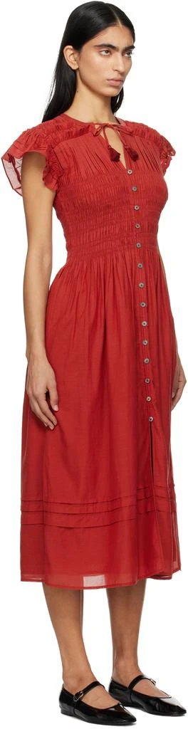 SEA NY Red Nomi S/S Midi Dress 2
