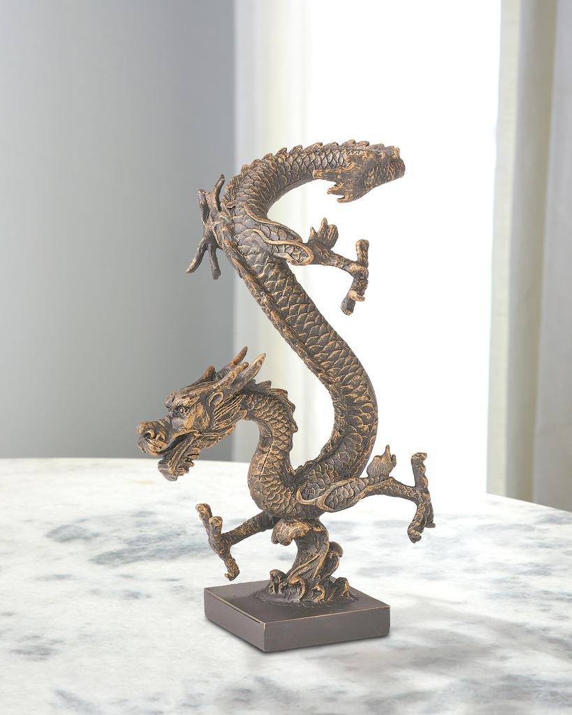 William D Scott Standing Dragon Sculpture