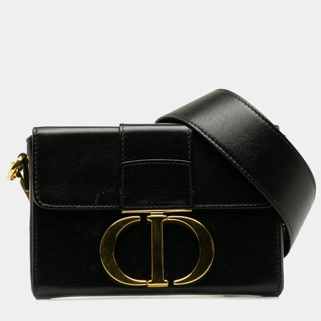 Dior Dior Black Leather Montaigne Box 30 Shoulder Bag 1