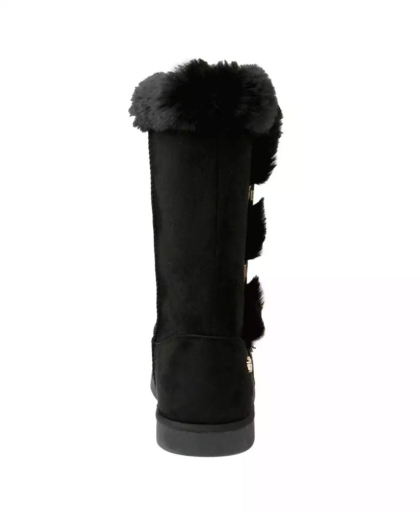 NWB Juicy Couture 2024 Women's Koded Faux Fur Winter Boots 6 Slip On Black