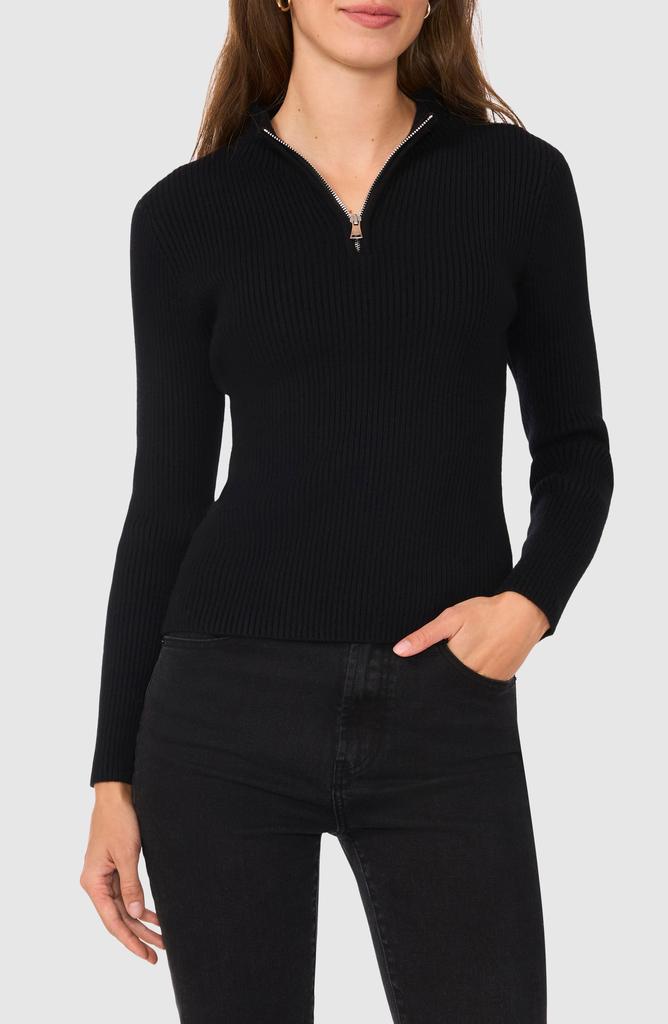 Halogen Rib Quarter Zip Sweater