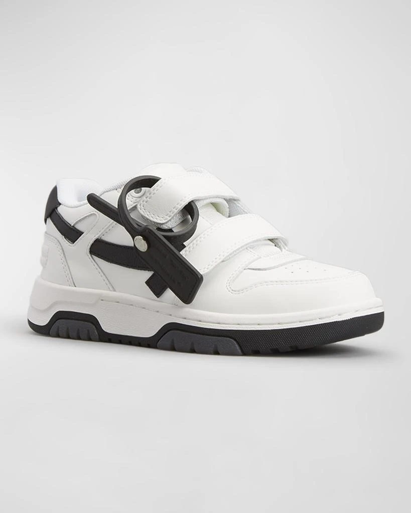 Off-White Kid's Out Of Office Leather Sneakers, Size Toddler/Kids 5