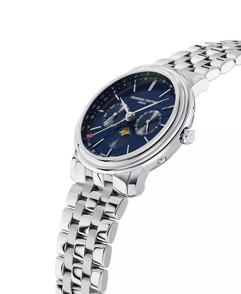 Frederique Constant Men's Swiss Classics Business Stainless Steel Bracelet Watch 40mm 2