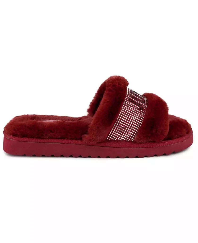 Juicy Couture Women's Halo Faux Fur Slip-On Slippers 2