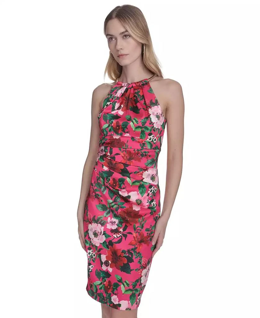 Eliza J Women
s Printed Side-Pleat Sleeveless Sheath Dress 2