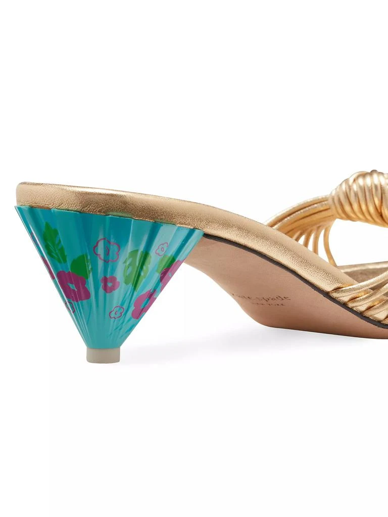 Kate Spade Tiki Metallic Leather Sandals 6